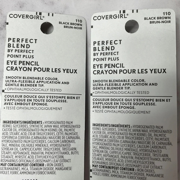 Two New Covergirl Perfect Blend By Perfect Point Plus Eye Pencil Black Brown 110 - Picture 5 of 6
